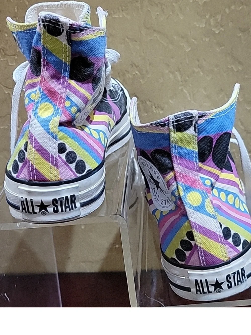 Converse All Stars Custom Multi Color High tops  Women’s sz 8 Men 6 unisex
